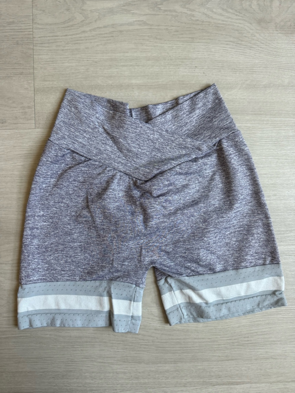 Women’s Pcheebum Light Purple washed  workout Active Shorts